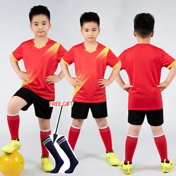 Детские футбольные майки На заказ Детская футбольная форма Рубашки Спортивная одежда для футзала Тренировочный костюм детской команды Спортивный костюм для мальчиков