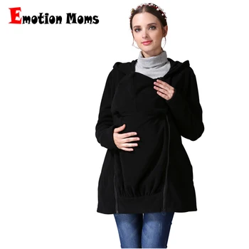 Emotion Moms, Зимние топы для грудного вскармливания, многофункциональное пальто для беременных, куртка-кенгуру для беременных, одежда для беременных